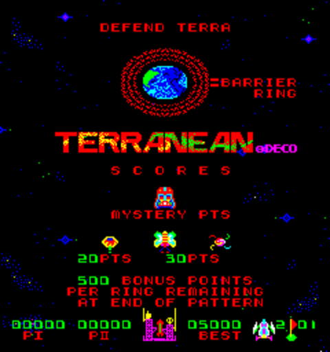 Terranean (Cassette) Title Screen